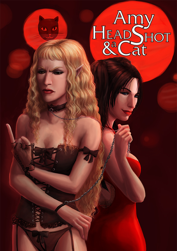 amy headshot and a cat