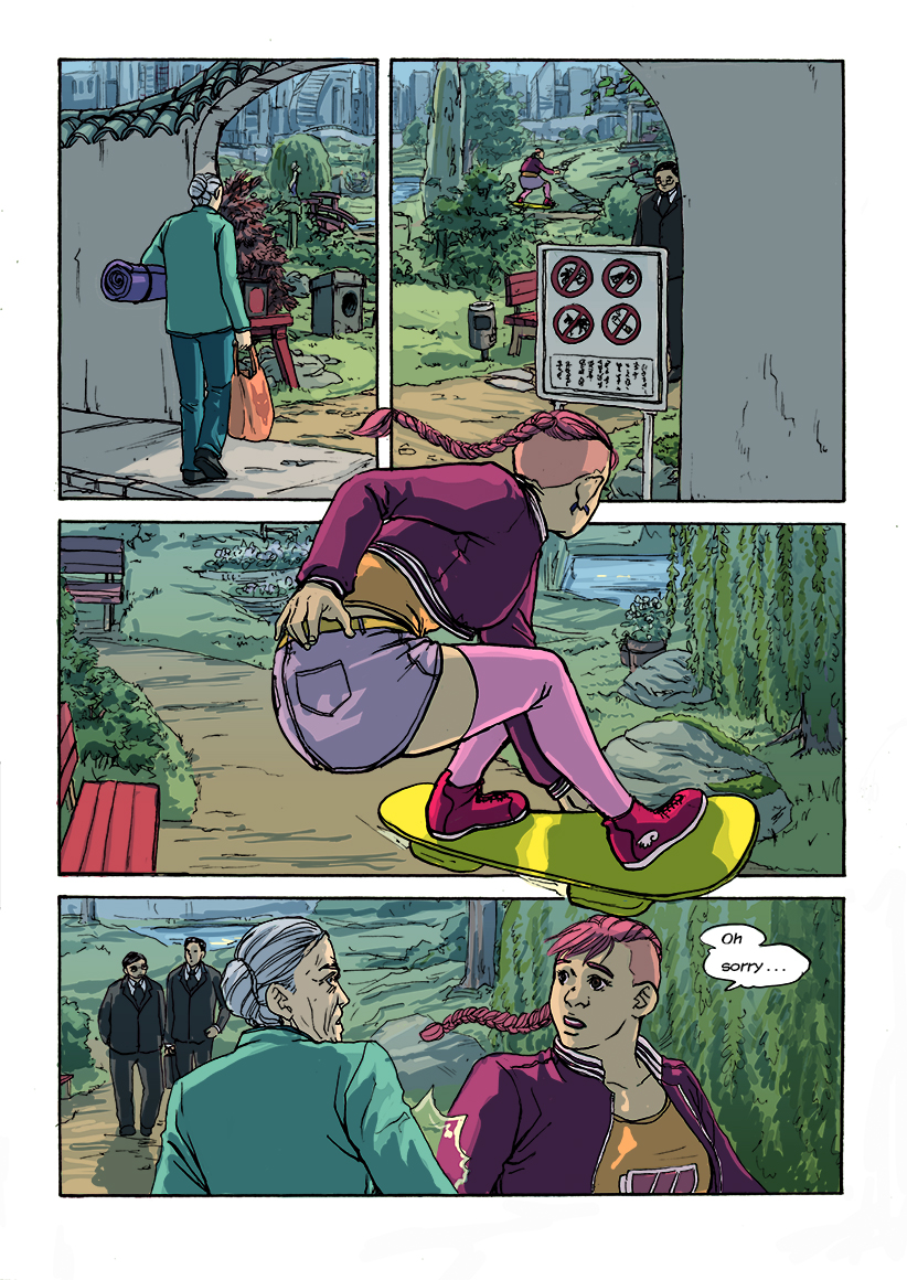 Comic Seite Hoverboard