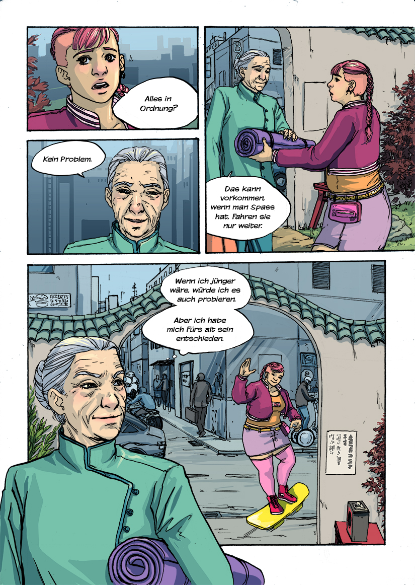 Comic Seite Hoverboard