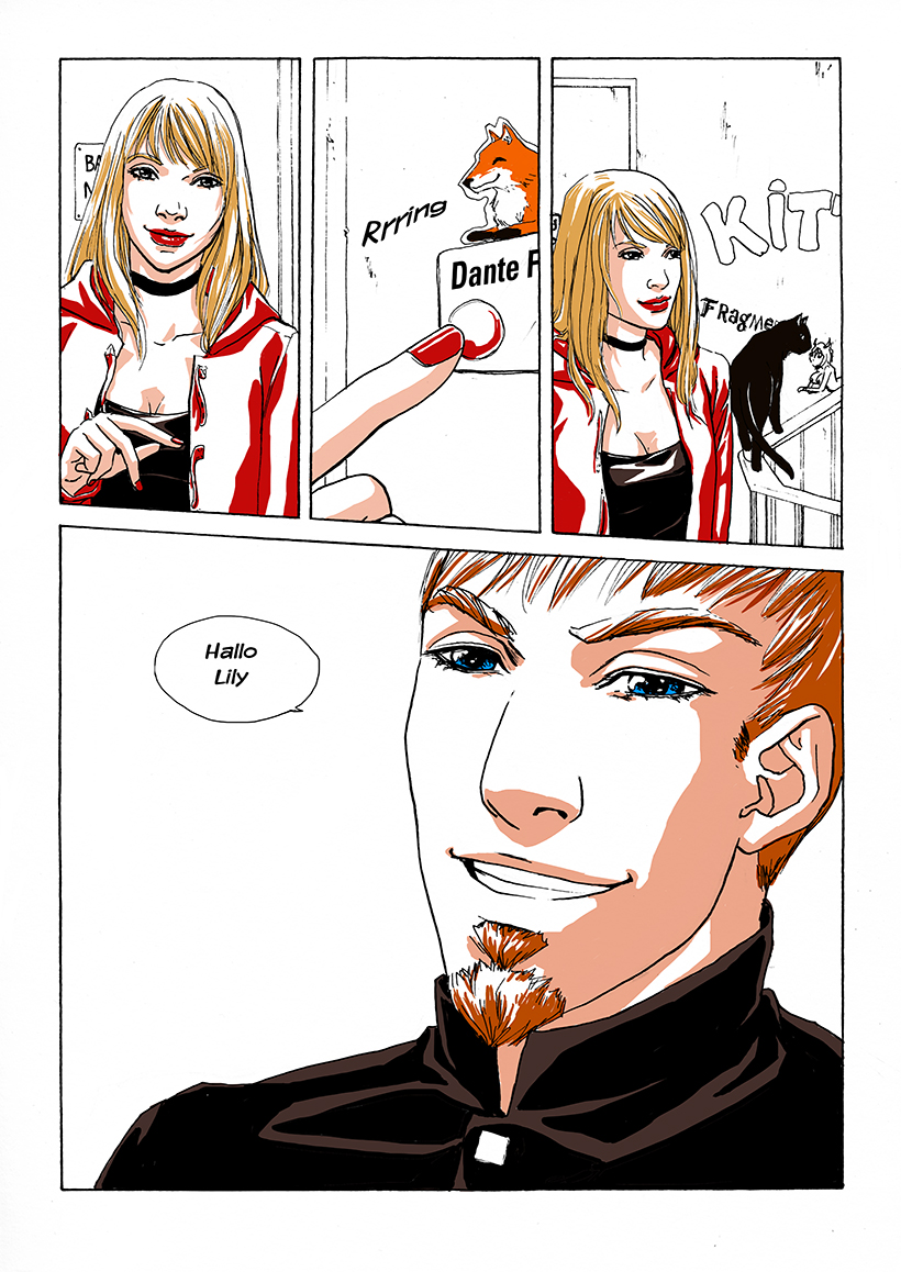 Comic Seite Kerzenschein