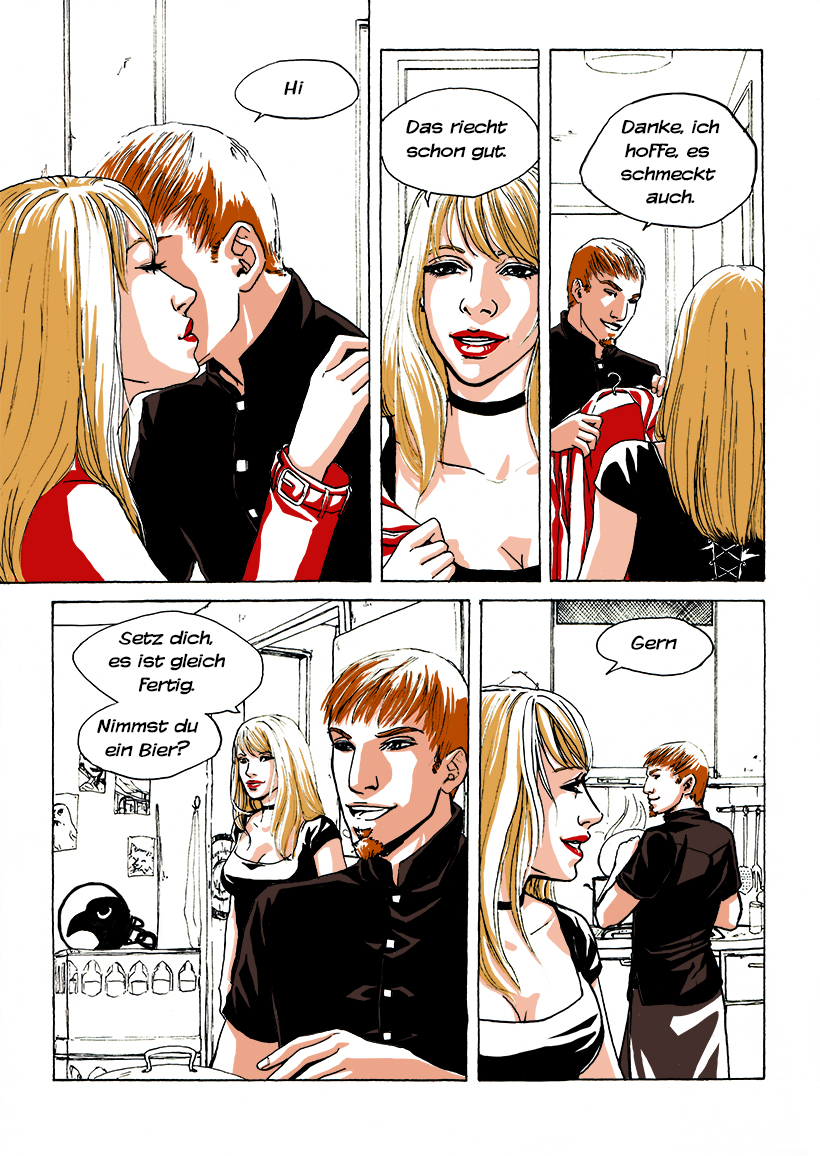 Comic Seite Kerzenschein