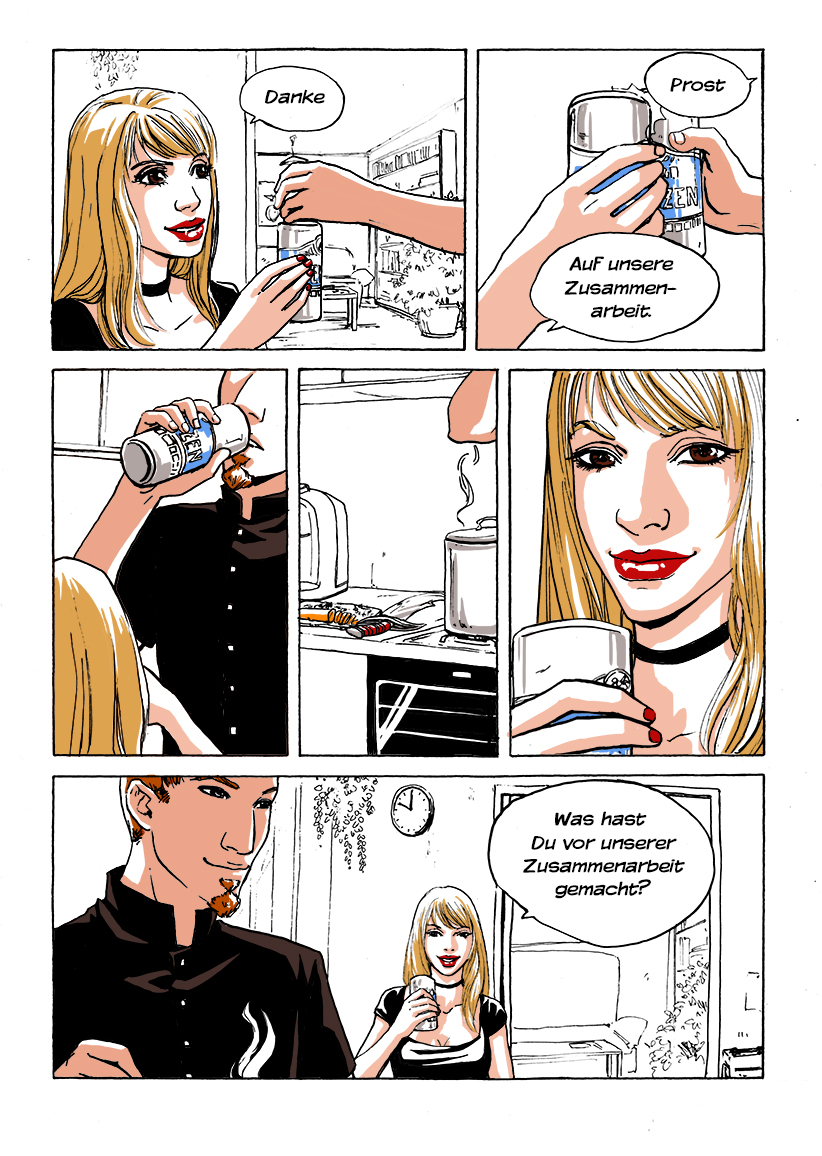 Comic Seite Kerzenschein