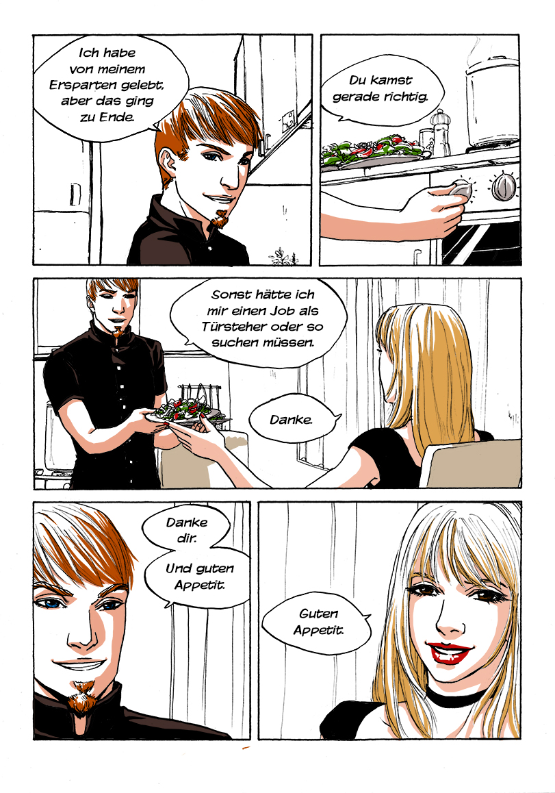 Comic Seite Kerzenschein