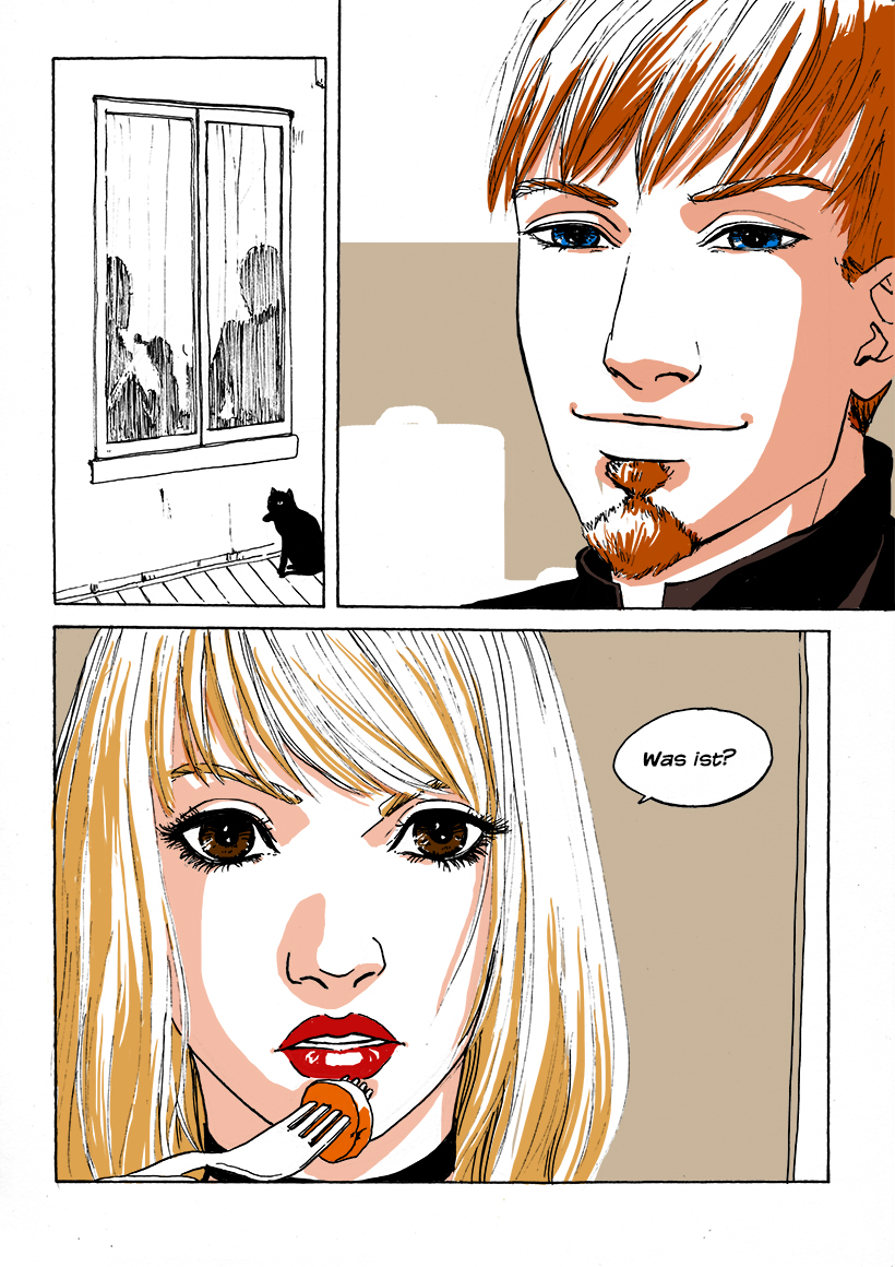 Comic Seite Kerzenschein