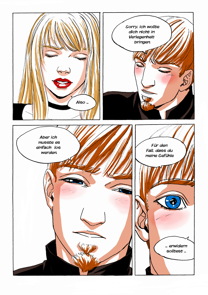 Comic Seite Kerzenschein