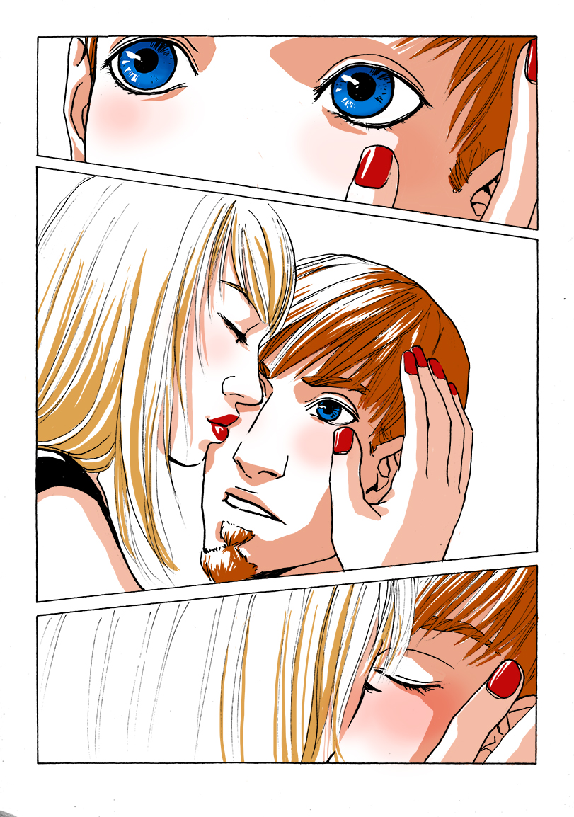 Comic Seite Kerzenschein